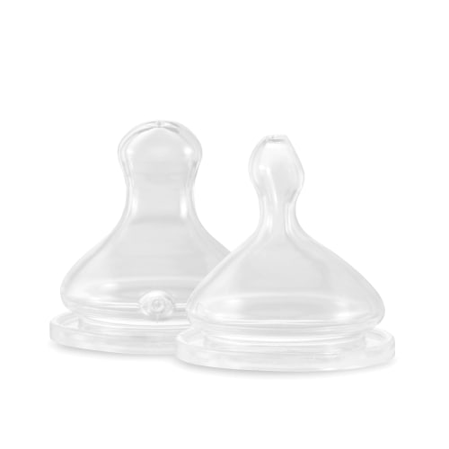 Duo of Elhée teats - "Slow" flow (S) - Physiological - anti-colic - Elhée