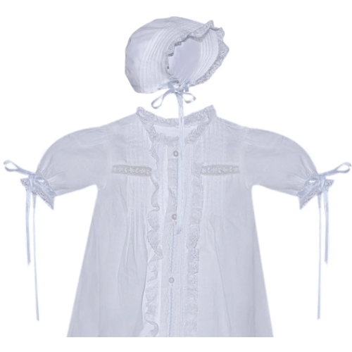 Tierney Christening Gown- Blue – Children's Edit
