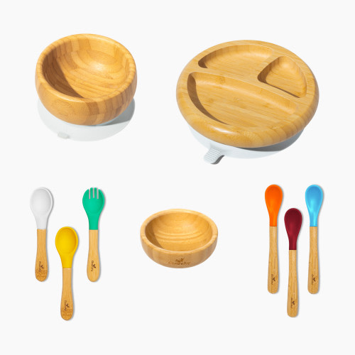 Avanchy Avanchy x Babylist Bamboo Complete Feeding Gift Set - Multi Color