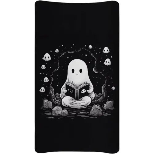 Gothic Spooky Changing Pad Cover,Baby Changing Pad Covers Boy or Girl Changing Pad Cover Halloween Ghost Changing Table Cover 32”X16” Diaper Changing Pad Cover Sheets