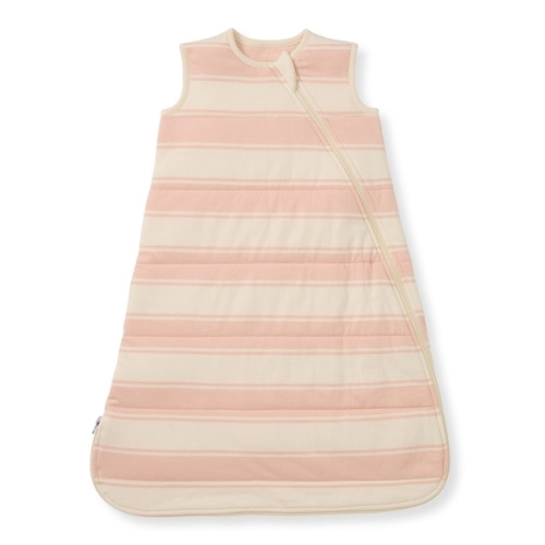 Rugby Stripe Organic Warmer Beekeeper™ Wearable Baby Blanket Pink Sand