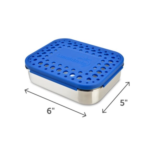 LunchBots Trio Stainless Steel 3 Compartment Bento Box