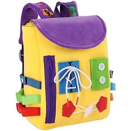 Busy Board - Toddler Backpack (Yellow)
