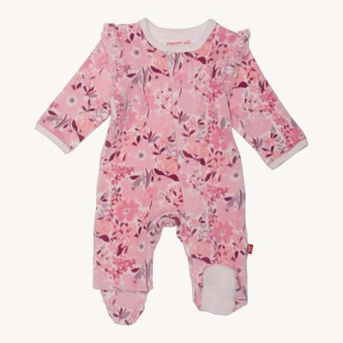 chloe velour magnetic parent favorite footie – Magnetic Me