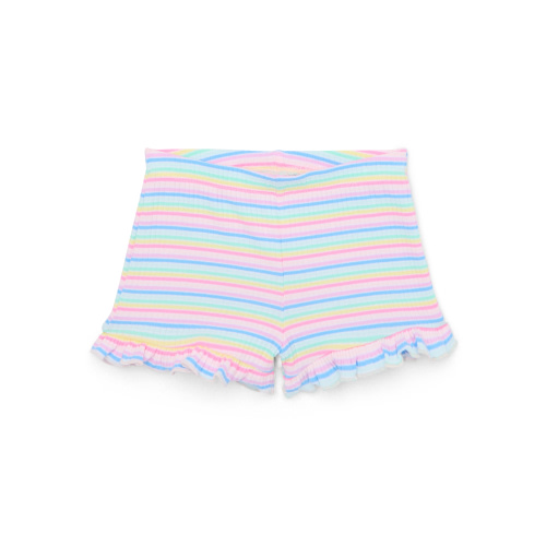 Garanimals Baby Girl Ruffle Edge Striped Rib Shorts, Sizes 0-24 Months
