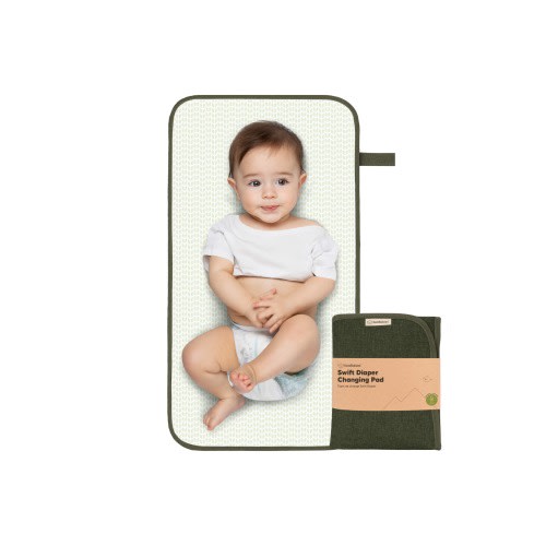 KeaBabies Swift Diaper Changing Pad, Dark Olive