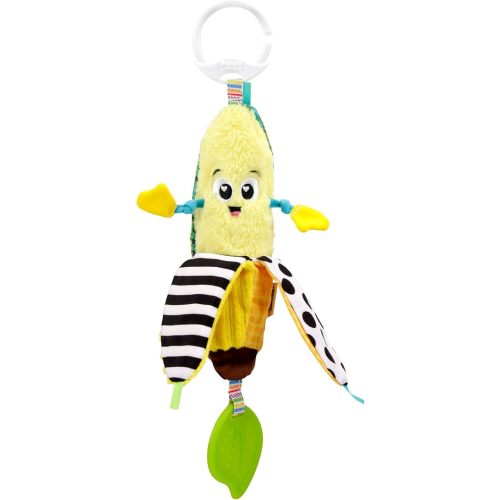 LAMAZE Bea The Banana, Clip on Pram and Pushchair Newborn Baby Toy, Sensory Toy for Babies with Colours and Sounds, Development Toy for Boys and Girls Aged 0 to 24 Months