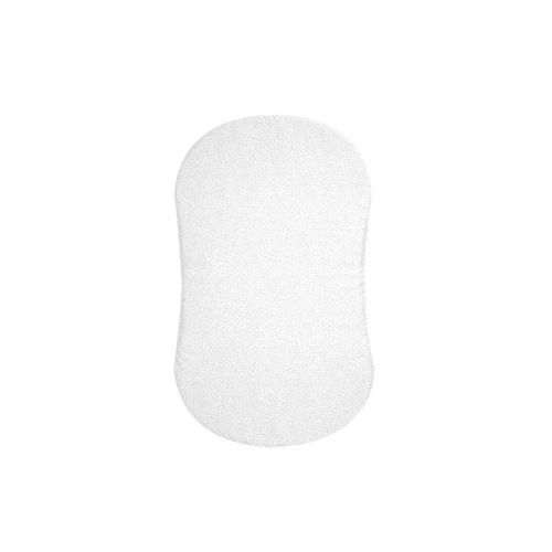 White Cotton BassiNest Fitted Sheet | HALO