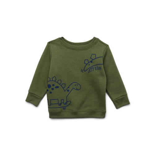 Garanimals Baby Boy Graphic Fleece Sweatshirt, Sizes 6-24 Months