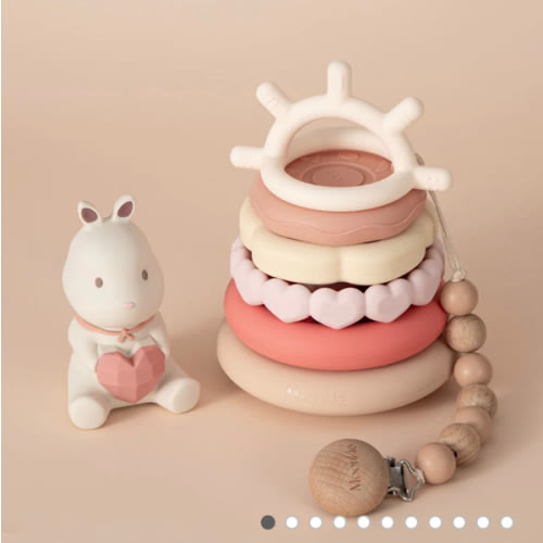 Bunny Stacking Teething Rings