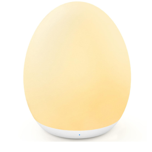 MediAcous Night Light for Kids, Egg Light for Nursery, 7 Colors Changing & Stepless Dimming, Soft Silicone Touch Night Lamp with 1 Hour Timer, Rechargeable Nursery Night for Breastfeeding