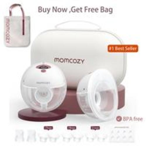 Momcozy Breast Pump Hands Free M5, Wearable Breast Pump of Baby Mouth Double-Sealed Flange with 3 Modes & 9 Levels, Electric Breast Pump Portable - 24mm, - TikTok Shop