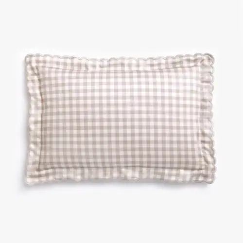 Picnic Gingham Pillow - Beige
