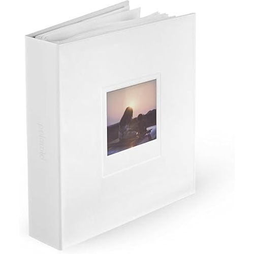 Polaroid Photo Album - White - Large Photo Album for Polaroid i-Type, 600, and SX-70 instant photos, capacity 160 photos (6379)