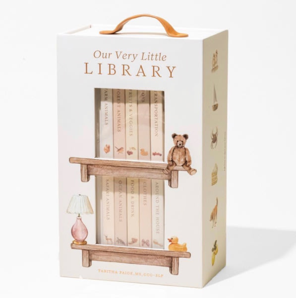 Our Very Little Library Board Book Set: A Foundational Language Vocabulary Board Book Set for Babies (Tabitha Paige Children's Book Series)