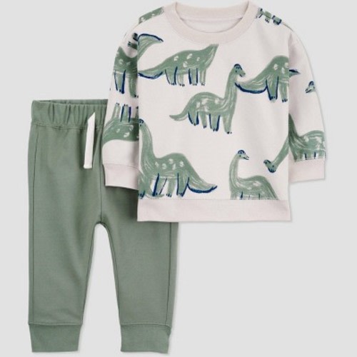 Carter's Just One You® Baby Boys' 2pc Dino Top & Pants Set - Green, Size: 6M