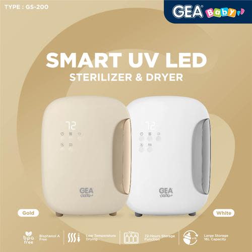 Jual GEA BABY GS-200 - smart led uv sterilizer & dryer / alat sterilisasi perlengkapan bayi - white - Kota Administrasi Jakarta Utara - Carson Baby Shop | Tokopedia