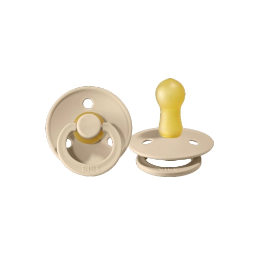 BIBS - Colour Pacifier Latex 2pk - Vanilla | Kido Bebe