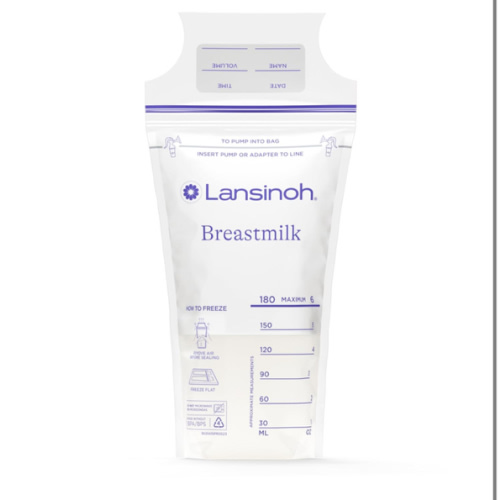 Lansinoh Breastmilk Storage Bags, 200 Count Value Pack, Baby Essentials, Fast Freeze & Thaw Breast Milk Bags for Baby Bottle Feeding, Superior Strength & Stretch, 6 Ounce