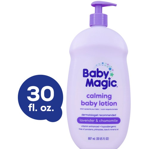 Baby Magic Calming Lotion, Lavender & Chamomile, Hypoallergenic, Paraben-Free, 30oz