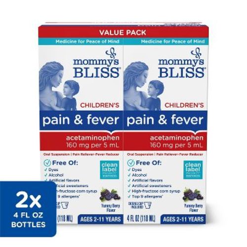 Mommy's Bliss Children's Acetaminophen Pain Reliever Liquid - 2pk