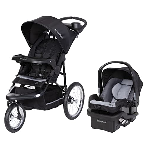 baby Trend Expedition Jogger Travel System with EZ-Lift Infant Car Seat, Dash Black