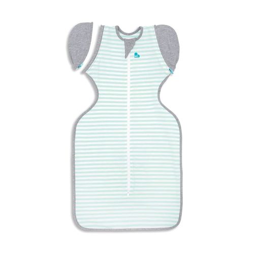 Love to Dream Swaddle Up Transition Swaddle, Patented Zip-Off Wings, Gently Help Baby Transition from Being Swaddled to Arms Free When Showing Signs of Rolling, 1.0 TOG, 19-24 lbs, Mint