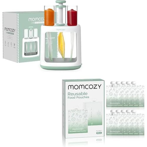 Momcozy Squeeze Station+ 5oz Reusable Food Pouches