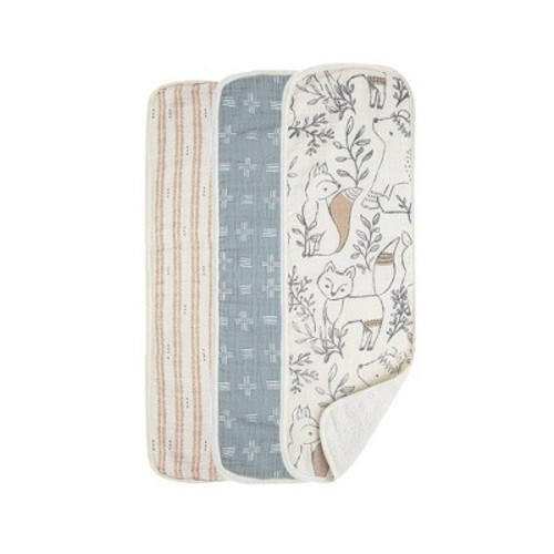 Crane Baby Muslin Burp Cloth Set - Ezra - 3pk
