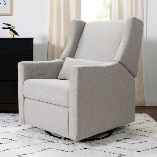 Kiwi Swivel Reclining Glider (Gray Performance Fabric)