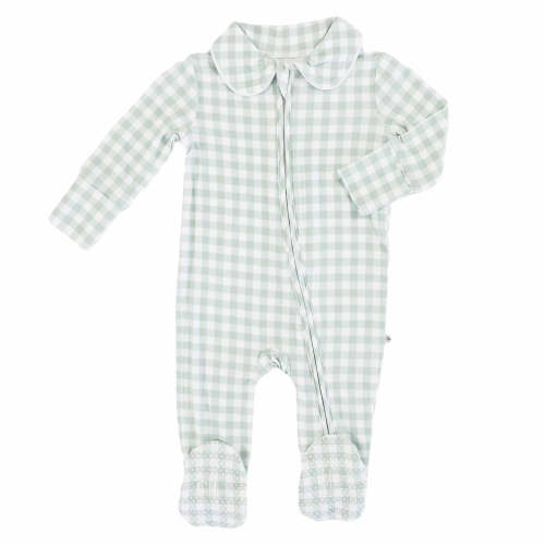 Peter Pan Collar Zipper Footie
