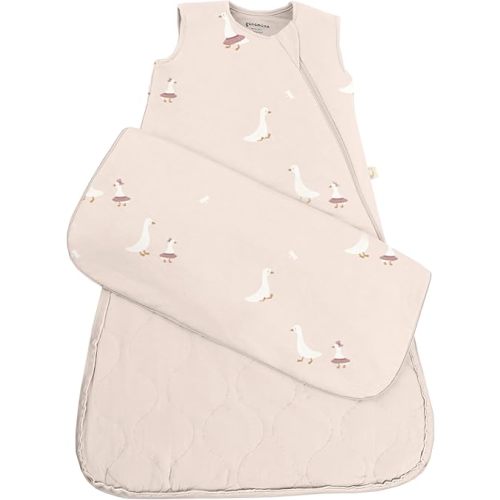 GUNAMUNA günamüna Unisex Baby, Toddler Wearable Blanket, Sleeping Bag Bamboo Rayon, Sleep Sack with Diaper Zipper, 1.0 TOG