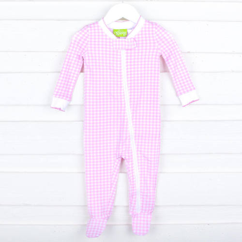 Gingham Zip Sleeper