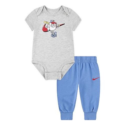 Baby Boys Nike Nikemoji Baseball Bodysuit and Pants 2-Piece Set