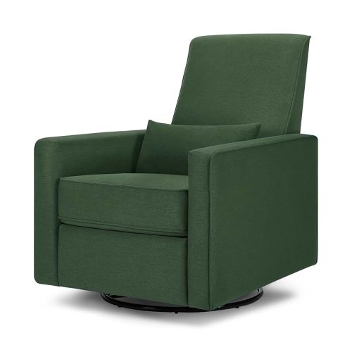 DaVinci Piper 360° Swivel Rocker Recliner Chair - Glider Rocking Chair for Nursery and Living Room - GREENGUARD Gold, FSC & Certi-PUR US Certified - Ultra Comfy Nursery Glider Recliner - Pine Green