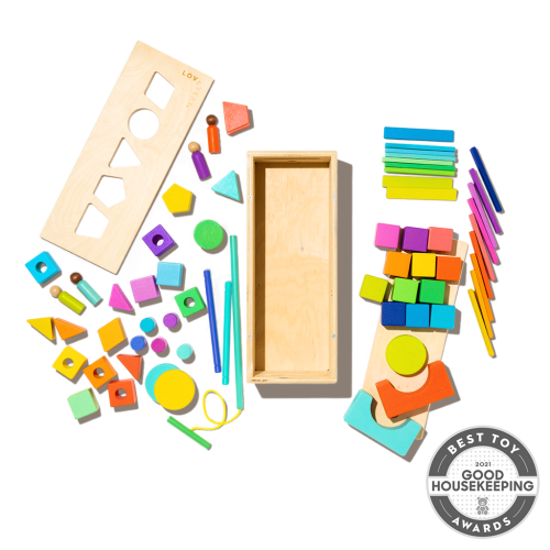Wooden Block Set | 70-Piece Block Set for Toddlers & Kids | Lovevery