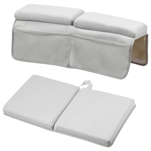 Baby Bath Kneeler and Elbow Rest Pad Set Fast Dry Bath Kneeling Pad Nonslip Bathtub Kneeling Pad with Suction Cups Waterproof Bathtub Elbow Pad Bathtub Kneeler Mat for Baby Bathing