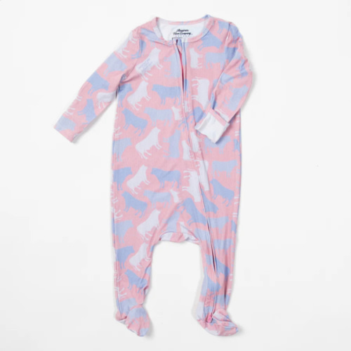 Rosy Cow Camo™ Baby Bamboo Pajamas - American Farm Company