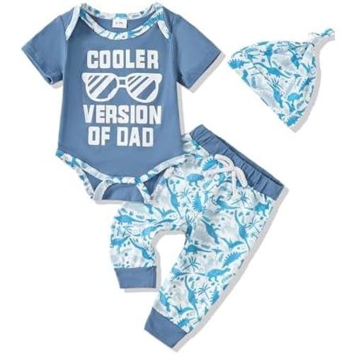 NZRVAWS Newborn Baby Boy Clothes Outfits Letter Prined Romper Pants Set Infant Baby Boy Clothing 0 3 6 9 12 18 Months