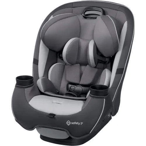 Safety 1st Grow and Go All-in-One Slim Convertible Car Seat, Rear Facing, 5-40 lbs, Forward Facing (30–65 lbs), High Back Booster Seat 40-100 pounds, Iron Frost