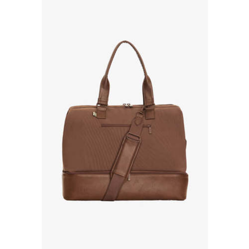 BÉIS 'The Weekender' in Maple - Brown Weekend Bag & Overnight Travel Bag