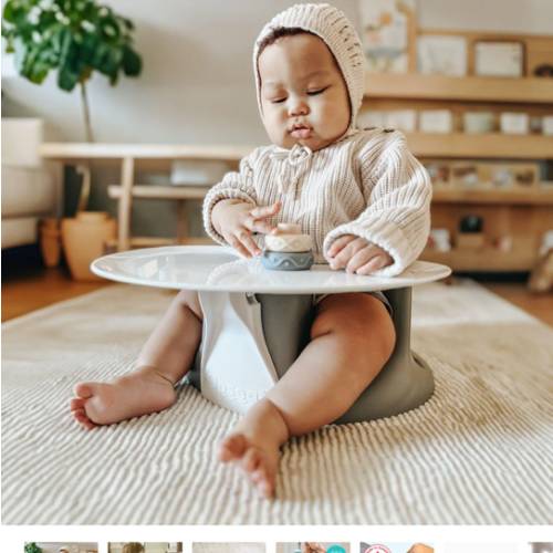 Upseat Baby Floor and Booster Seat with Tray | Upseat