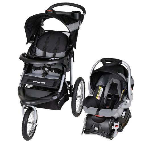 Baby Trend Lightweight Jogger Stroller & Car Seat Combo - Expedition Travel System, Millennium White