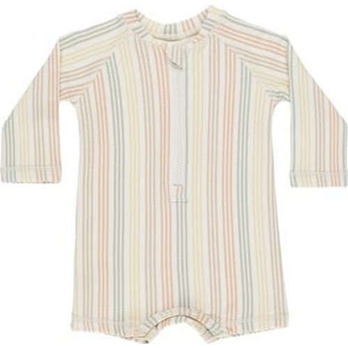 Stripe Long Sleeve One-Piece Rashguard Swimsuit, 6-12M