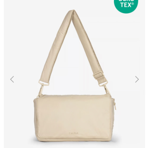 Convertible Stroller Caddy Crossbody in Oatmeal | CALPAK