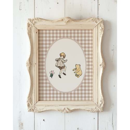 Classic Winnie-the-Pooh Nursery Art Print