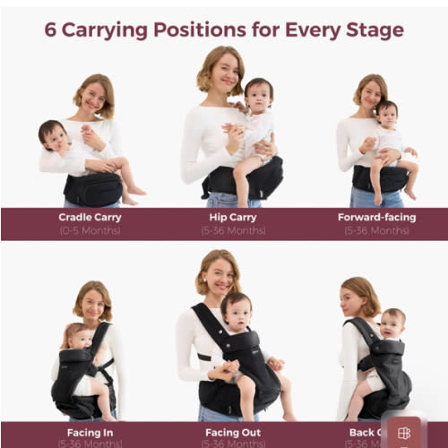 Momcozy Move2Fit Hip Seat Carrier