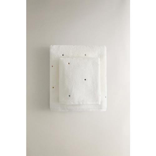 CHILDREN'S STAR BATH TOWEL - Oyster-white | ZARA United States