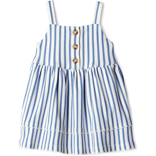 Amazon Essentials x Sofia Grainge Toddlers and Baby Girls' Cotton Casual Fit and Flare Dress