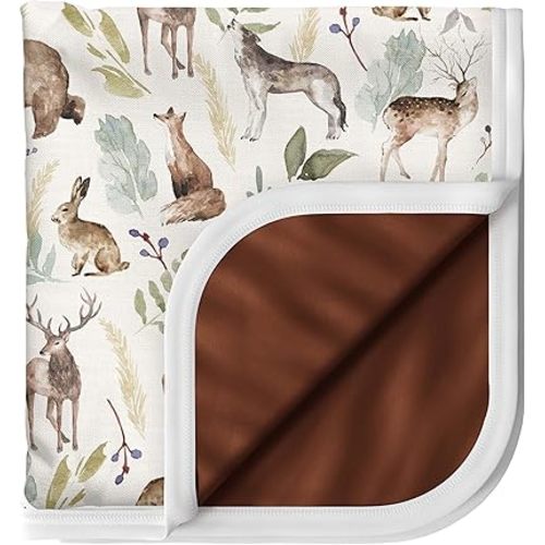 Pobi Baby Soft Neutral Baby Blanket - Comfortable Premium Cotton Toddler Quilt, Ideal for Boys and Girls - Perfect Baby Boy, Baby Girl Toddler Blanket - Warm, Soft Baby Blankets (Wildlife Animal)
